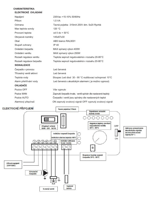 Edilkamin Digitálny elektronický regulátor - charakteristika
